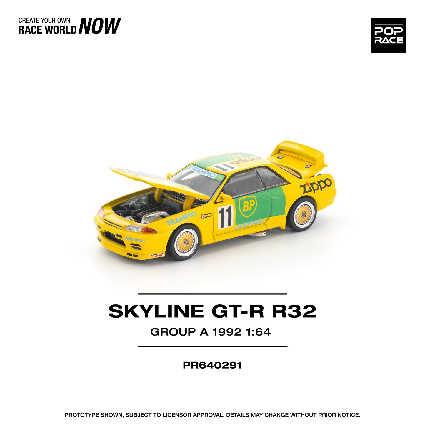 Pop Race 1:64 GT-R R32 GROUP A 1992 PR640291