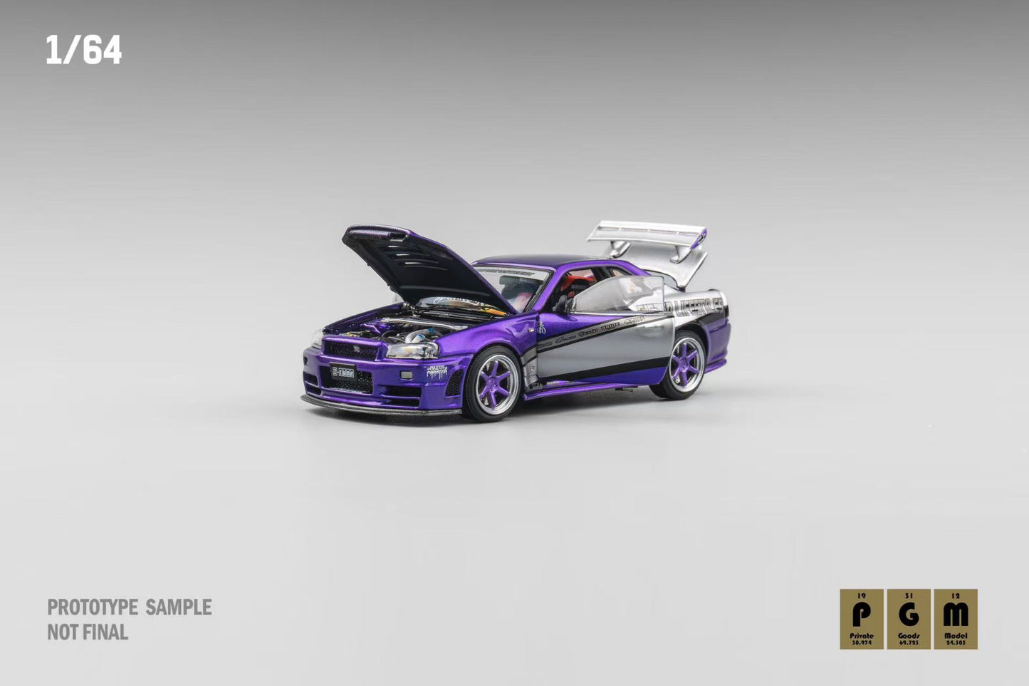 PGM 1:64 Nissan Skyline GT-R (R34) HEC 2025 [Event Edition]