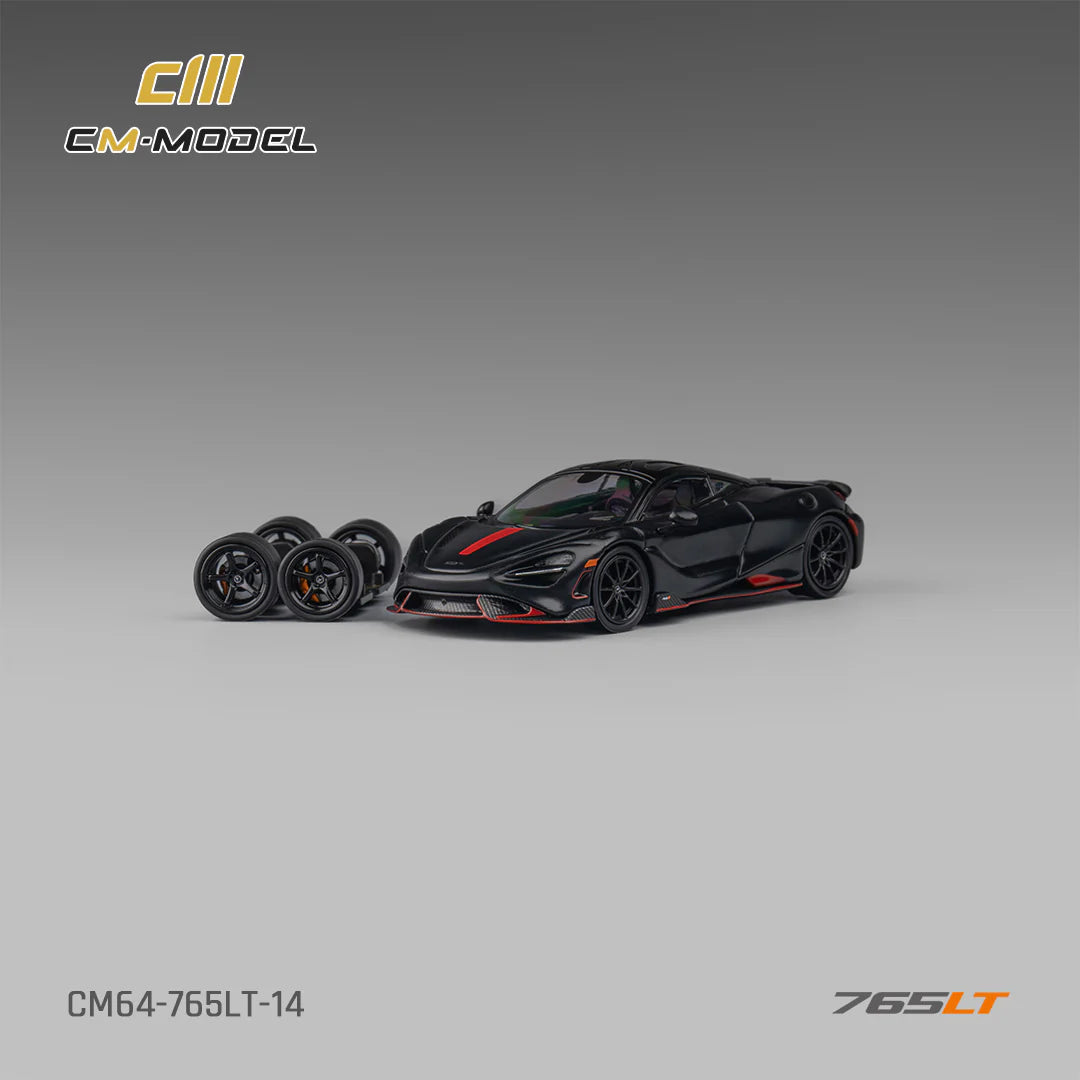 CM Model 1:64 McLaren 765LT Matte Black (Preorder)