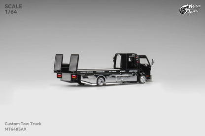 Microturbo 1:64 Custom Tow Truck - Black/Chrome