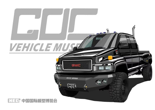 GOC 1:64 GMC TOPKICK C4500 Pickup Truck Black HEC 2025 [Event Edition] (Preorder)
