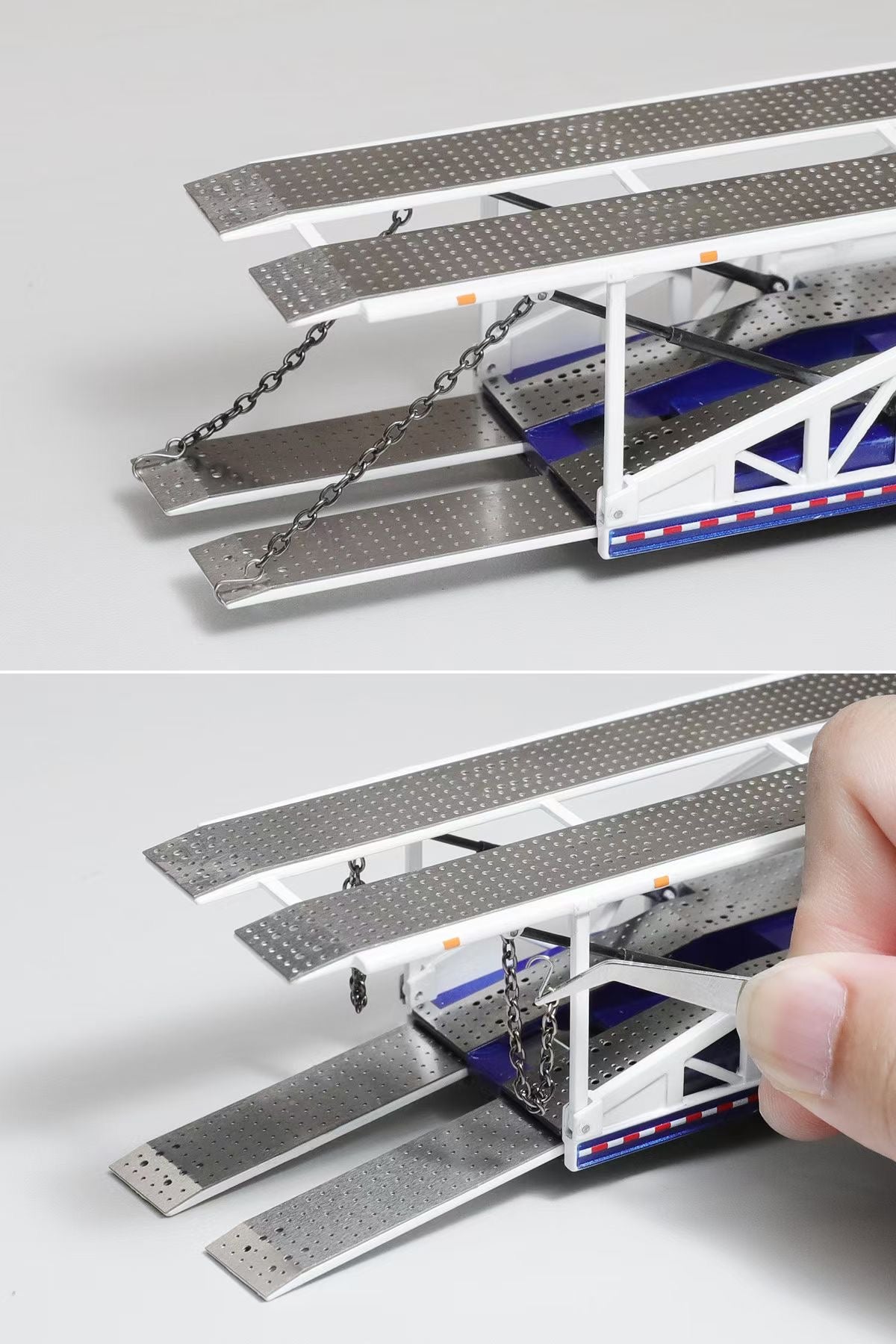 (Preorder) GCD 1:64 One Towing Ten Car Carrier Trailer KS-120-586/KS-120-587 [2 Colors]