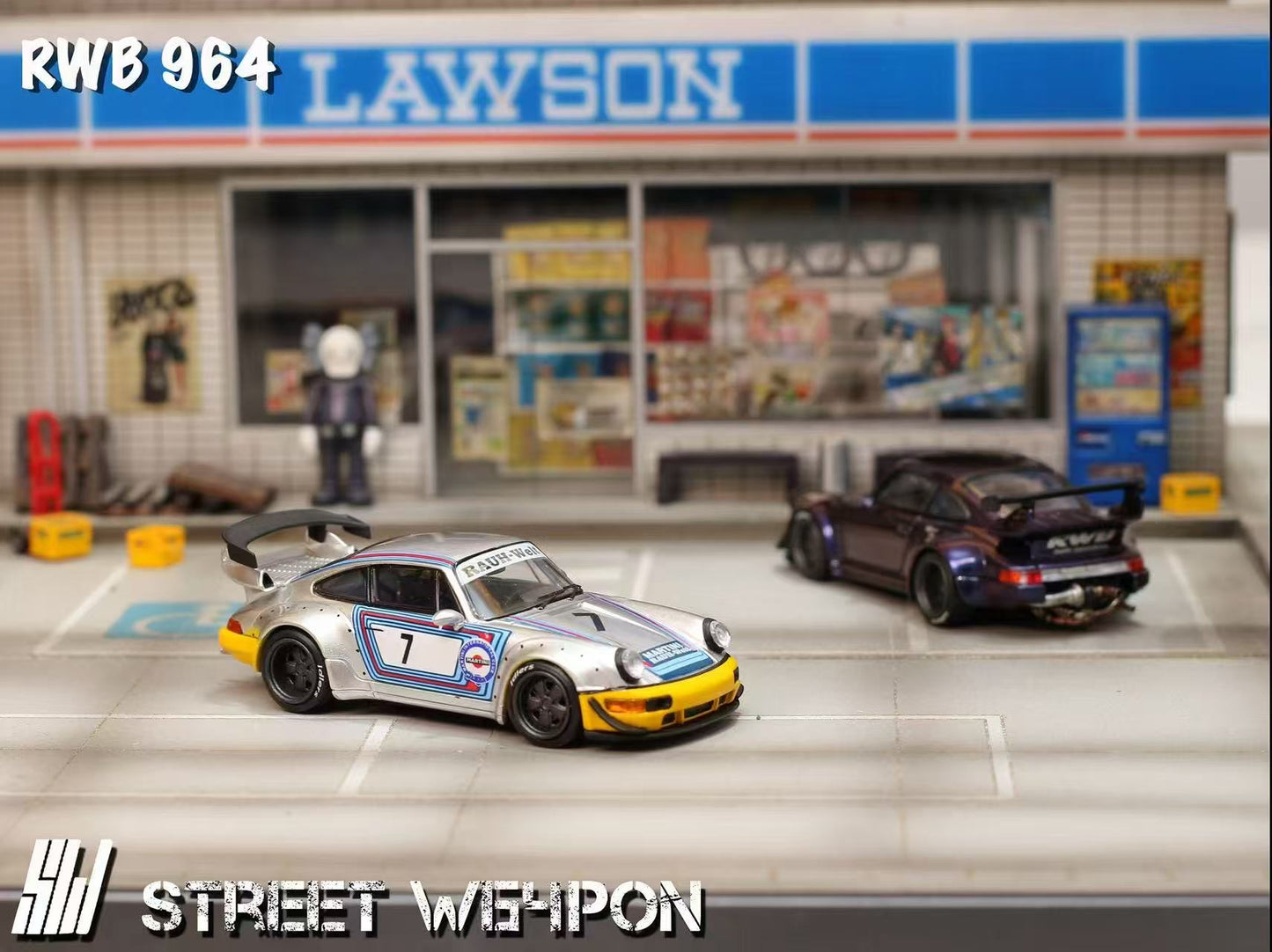 Street Weapon 1:64 RWB 964 Widebody [Midnight Purple/Maritini]