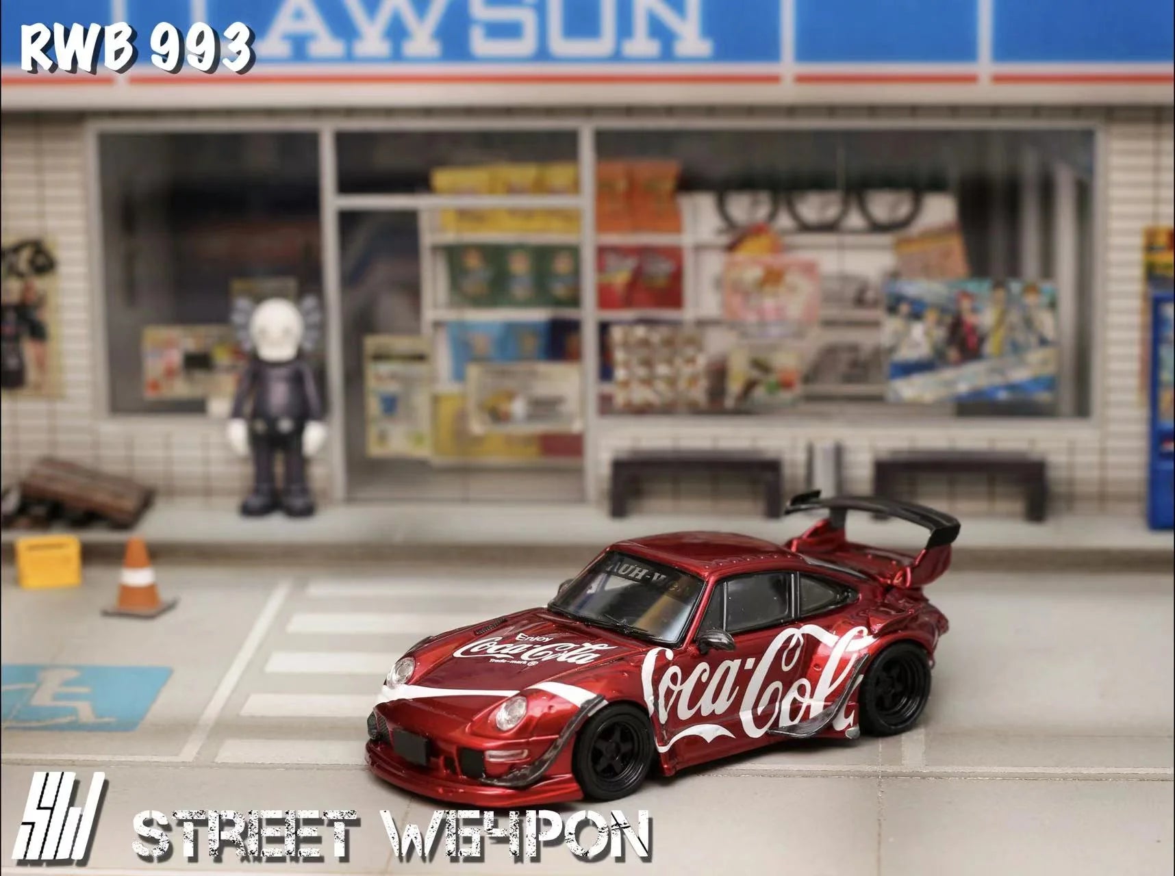 Street Weapon 1:64 Porsche RWB 993 Coca Cola Livery (2 Versions Street Weapon 1:64 Porsche RWB 993 Coca Cola Livery (2 Versions