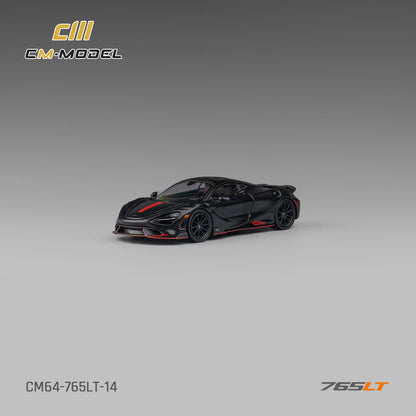 CM Model 1:64 McLaren 765LT Matte Black (Preorder)
