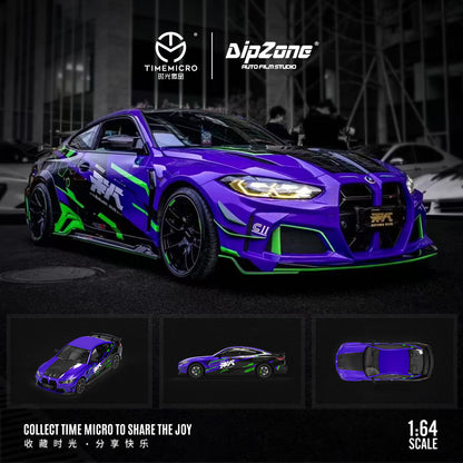 Time Micro 1:64 BMW M4 Eva Unit-01 [Container+Doll Version]
