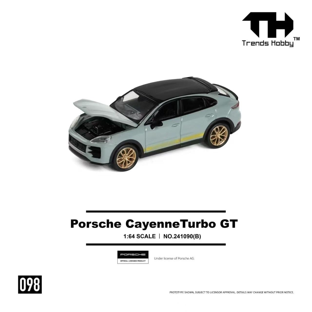 (Preorder) Trends Hobby 1:64 Porsche Cayenne Turbo GT - Gray 241090(B)