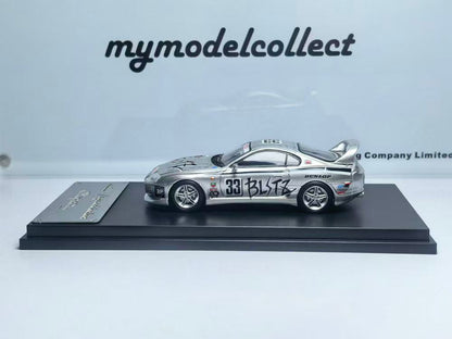 Model Collect 1:64 Toyota Supra JZA80 Silver BLiTZ Livery MC640020C
