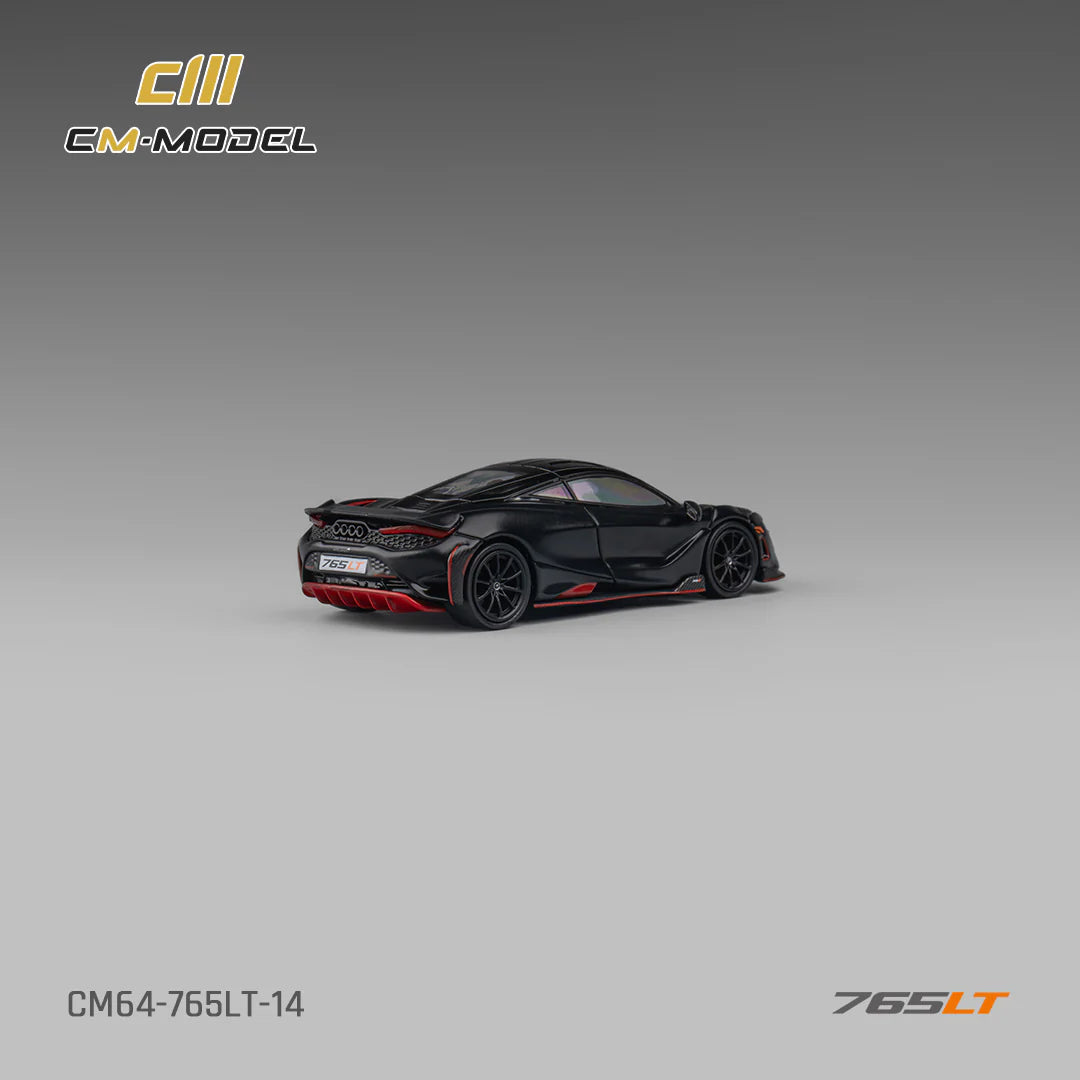 CM Model 1:64 McLaren 765LT Matte Black (Preorder)