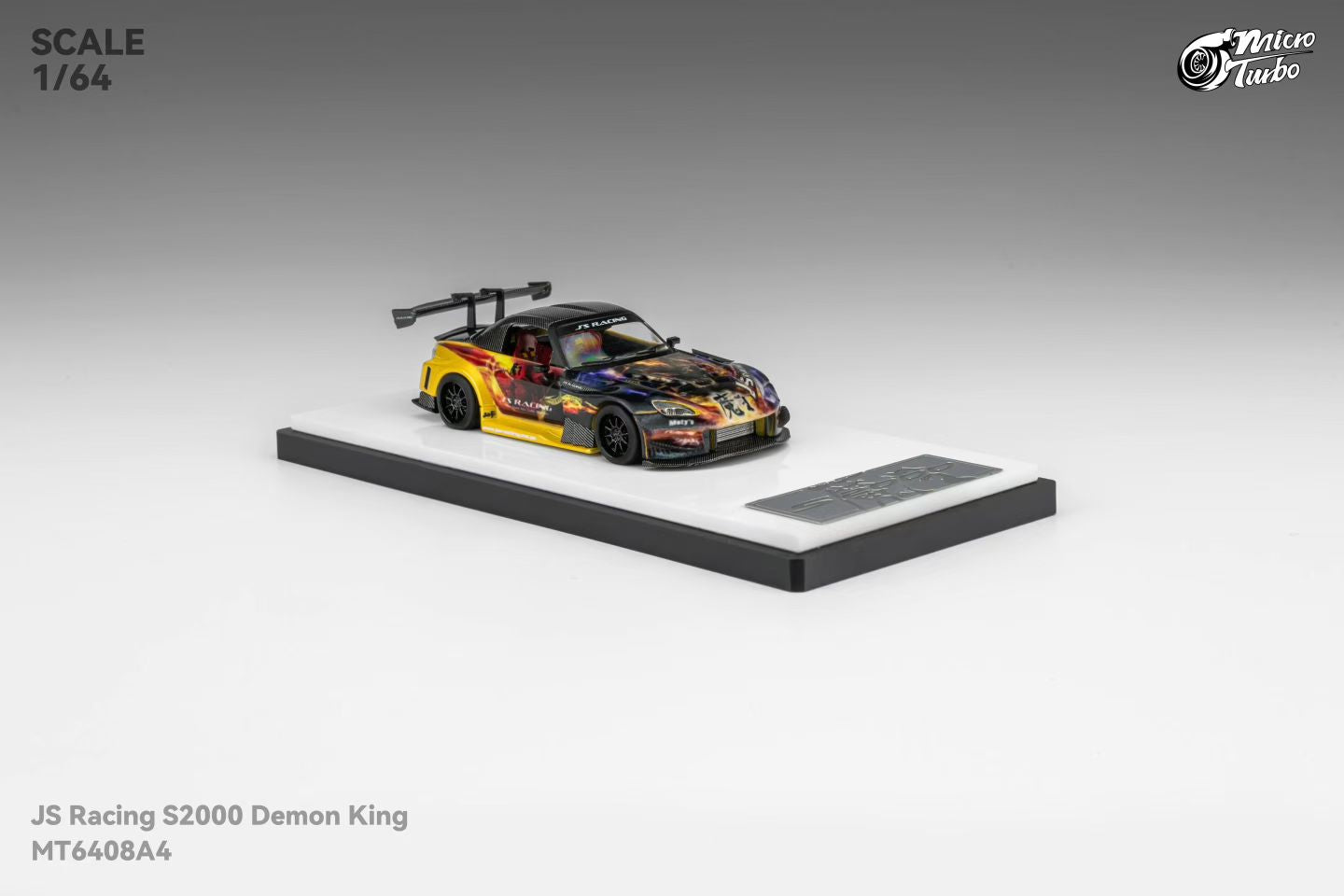 (Preorder) Microturbo 1:64 JS Racing S2000 Demon King MT6408A4