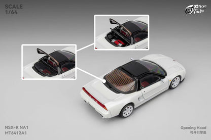 (Preorder) Microturbo 1:64 Custom NSX-R NA1 Metallic White MT6412A1