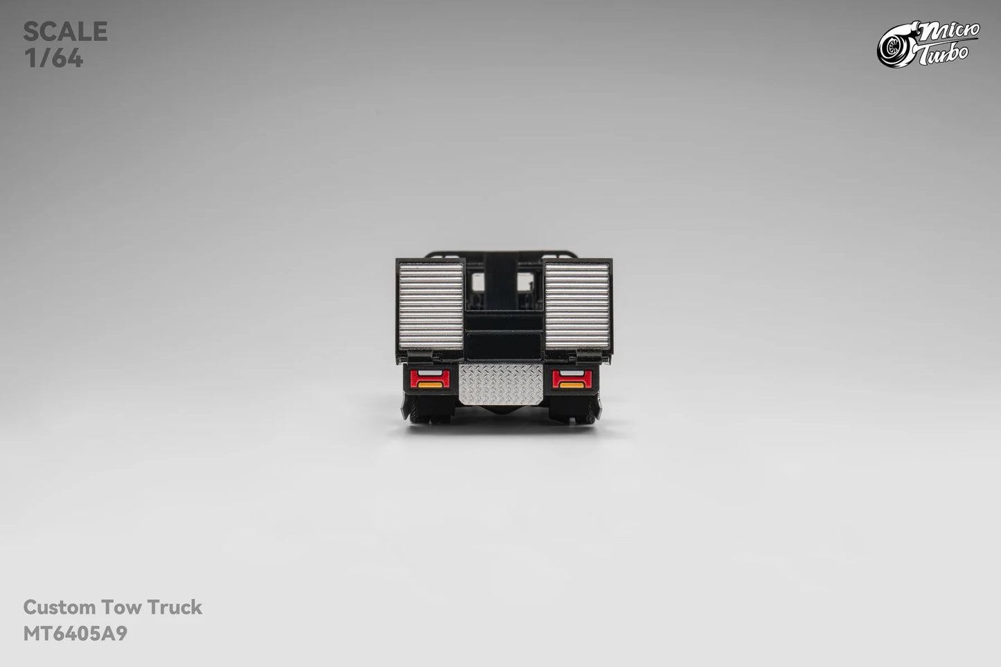 Microturbo 1:64 Custom Tow Truck - Black/Chrome