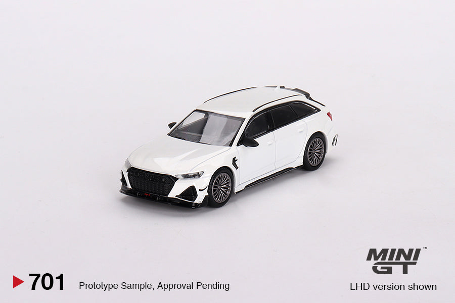 Mini GT 1:64 Audi ABT RS6-R Glacier – White Metallic MGT00701-MJ