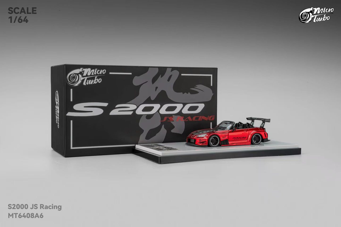 (Preorder) Microturbo 1:64 Honda S2000 JS Racing Red MT6408A6