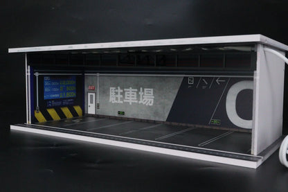 G-FANS 1:64 Garage with Lights Diorama Model 710022