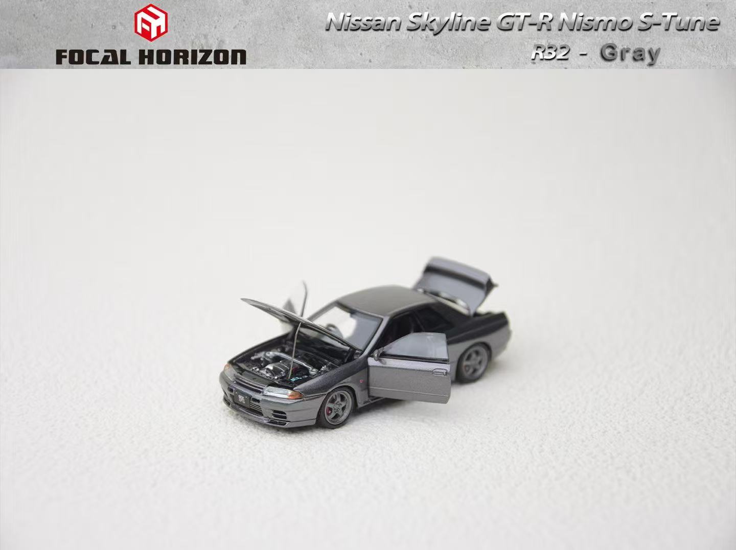 Focal Horizon 1:64 Nissan Skyline GT-R R32 Nismo S Tune Gun Grey