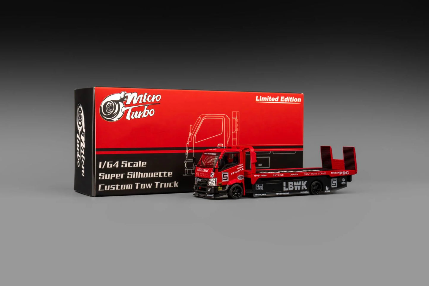 Microturbo 1:64 Custom Tow Truck - Super Silhouette