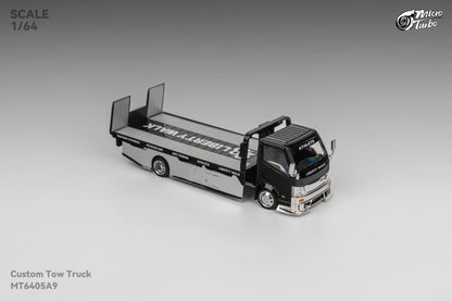 Microturbo 1:64 Custom Tow Truck - Black/Chrome