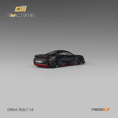 CM Model 1:64 McLaren 765LT Matte Black (Preorder)