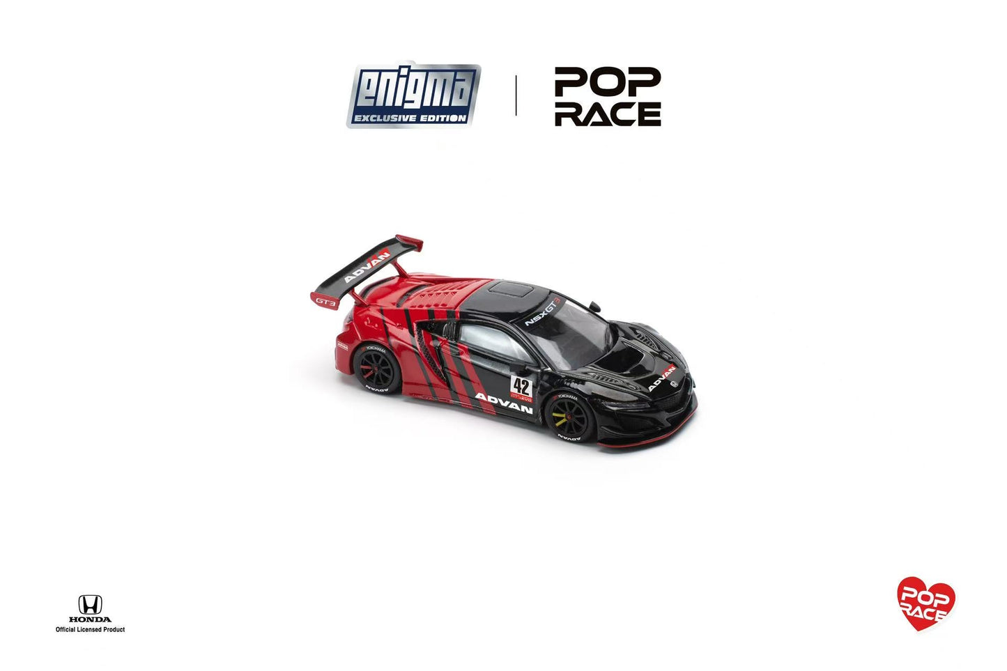 Pop Race x Enigma 1:64 Honda NSX GT3 EVO22 - ADVAN PRE0011 (Preorder)
