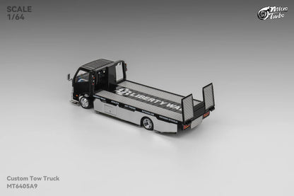 Microturbo 1:64 Custom Tow Truck - Black/Chrome