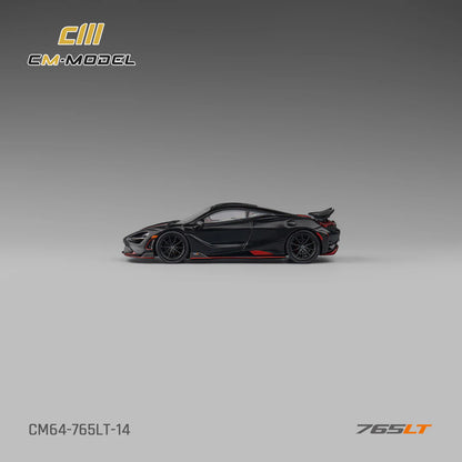 CM Model 1:64 McLaren 765LT Matte Black (Preorder)