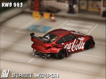 Street Weapon 1:64 Porsche RWB 993 Coca Cola Livery (2 Versions Street Weapon 1:64 Porsche RWB 993 Coca Cola Livery (2 Versions