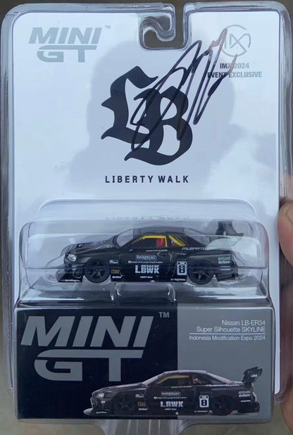 Mini GT 1:64 Nissan LB-ER34 Super Silhouette Skyline IMX 2024 [Event Edition]