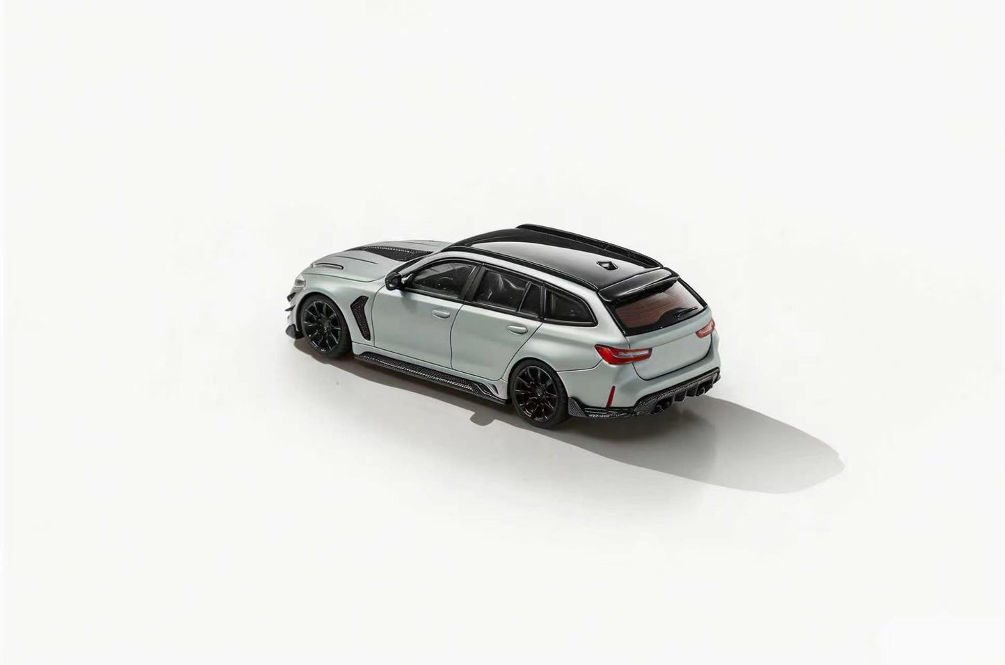 Model car on a white background
