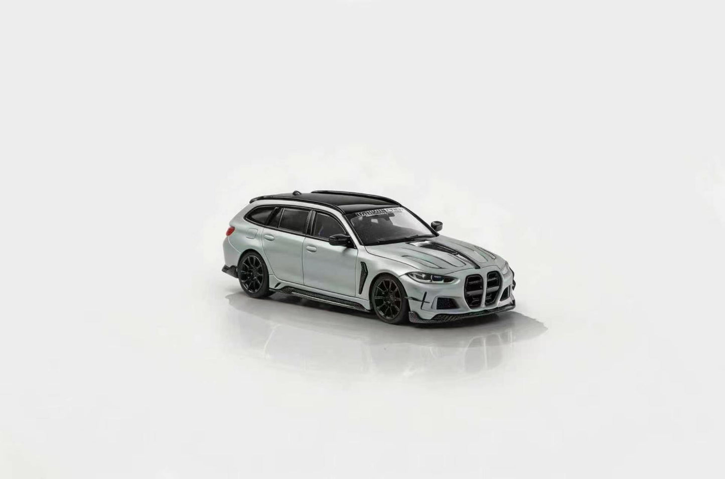 Model car on a white background