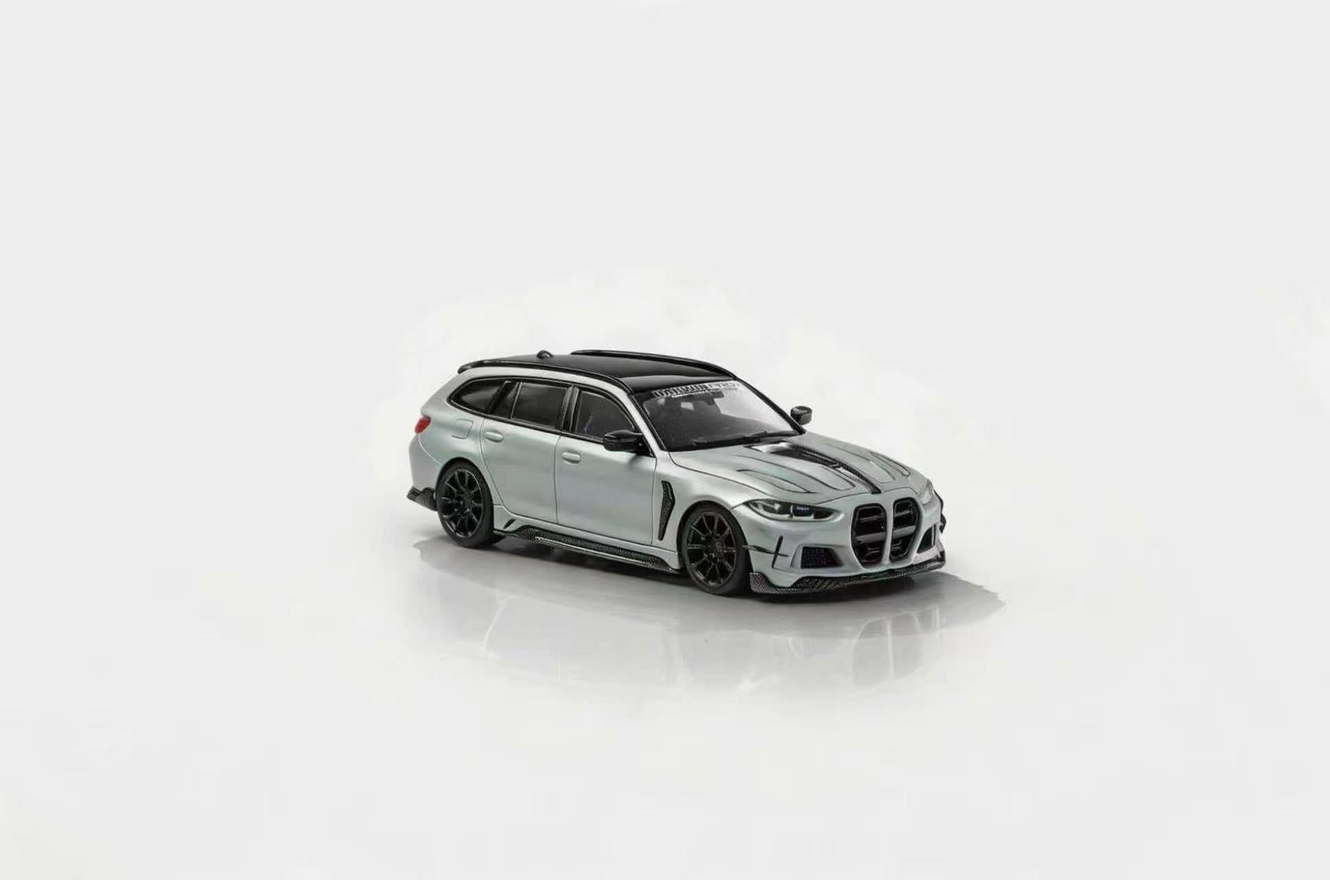 Model car on a white background