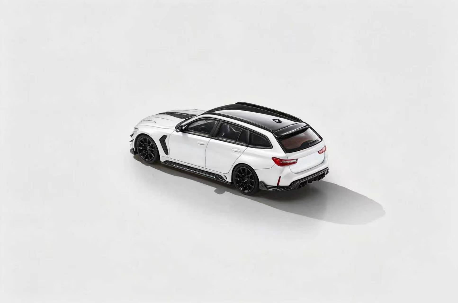 White car on a white background