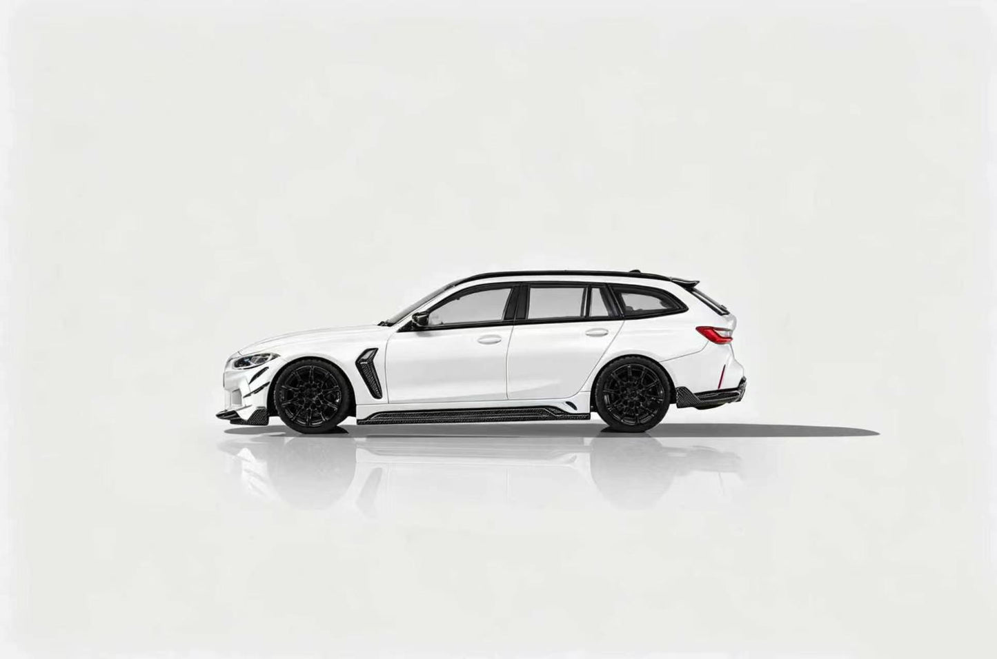 White car on a white background