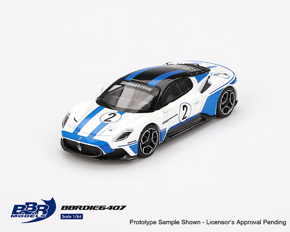 BBR Models 1:64 Maserati MC20 #2 Maserati Performance Experience – White – Limited Edition