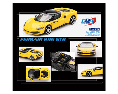 (Preorder) BBR Models 1:64 Ferrari 296 GTB Giallo Modena – Yellow – Limited Edition BBRFER64005