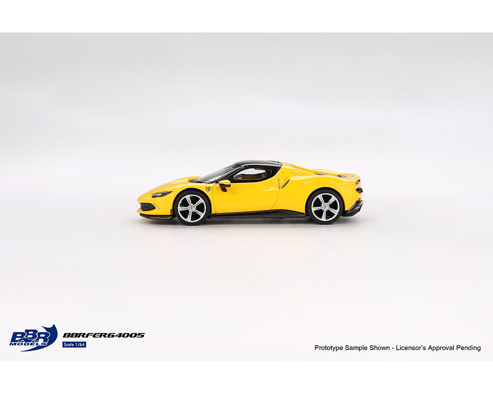(Preorder) BBR Models 1:64 Ferrari 296 GTB Giallo Modena – Yellow – Limited Edition BBRFER64005