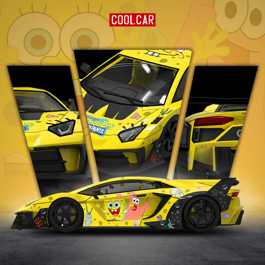 (Preorder) Cool Car 1:64 GTEVO SpongeBob SquarePants CC643836