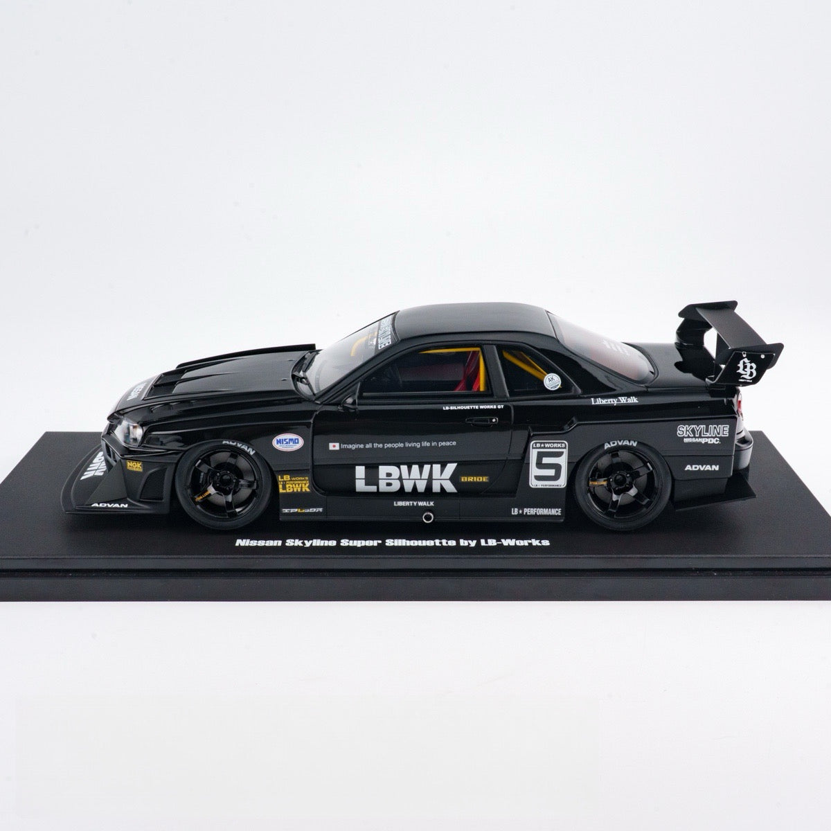 Model car with LBWK branding on a white background