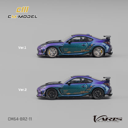 Two views of a model car with 'CIII Model' and 'VARIS' branding on a gray background.