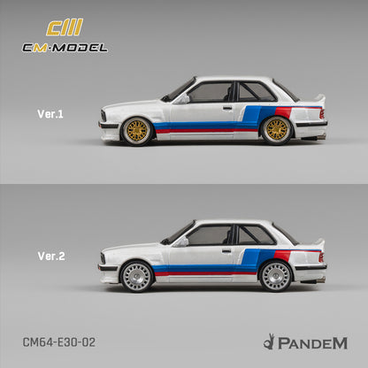 Two model car versions side by side with 'CM Model' and 'Pandem' branding.