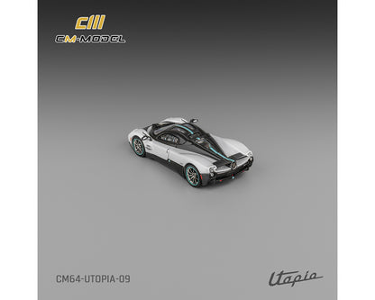 (Coming Soon) CM Model 1:64 Pagani Utopia – Pearl White with Carbon – Limited Edition CM64-UTOPIA-09
