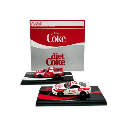 (Preorder) ﻿﻿DPLS x Inno64 1/64 Coca Cola Toyota Supra (A80) Box Set COKE117 [Event Edition]