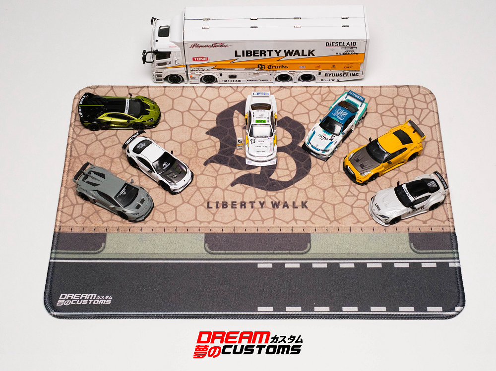 DREAM CUSTOMS Desktop Diorama 350mmx 250mm with LB Logo S12 PAD