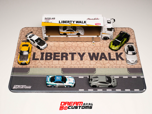 DREAM CUSTOMS Desktop Diorama 350mmx 250mm with LIBERTYWALK S12A
