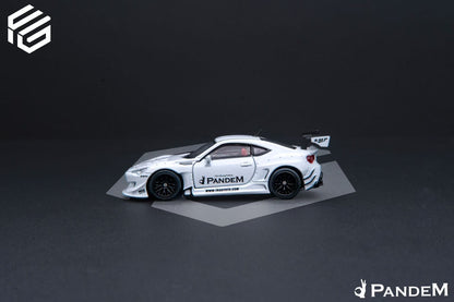 Model car with Pandem branding on a dark background