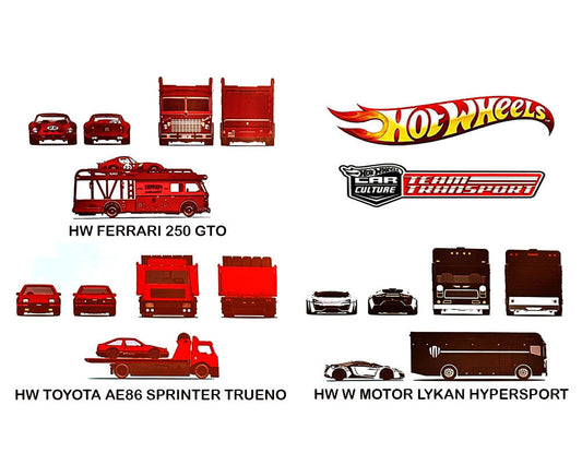 (Preorder) Hot Wheels 1:64 Team Transport 2025 H Case Assortment FLF56-957H