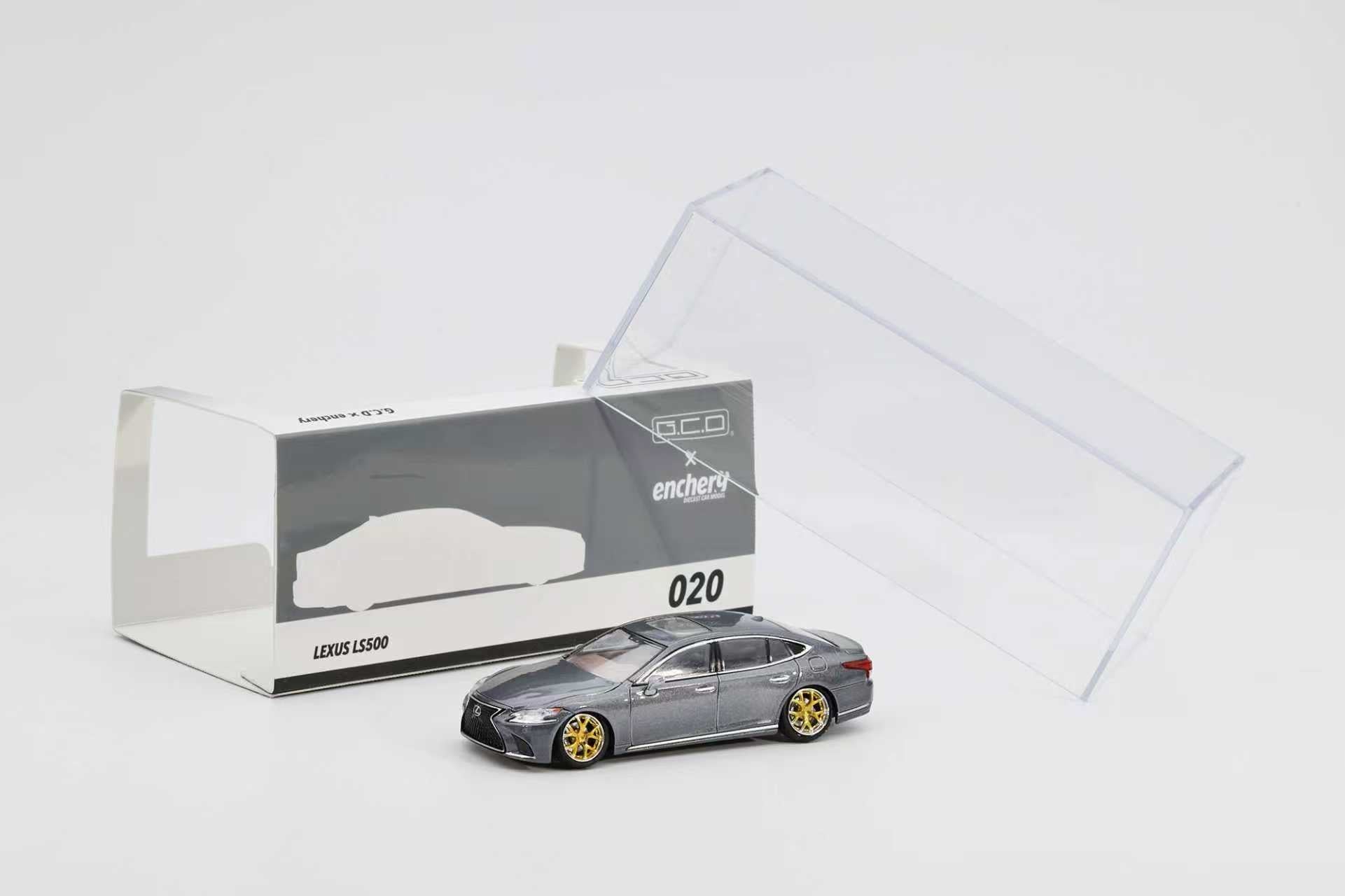 Model car and packaging on a white background
