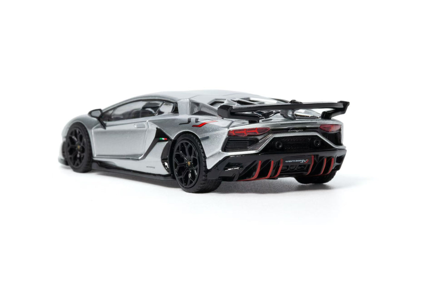 Model of a lamborghini svj on a white background