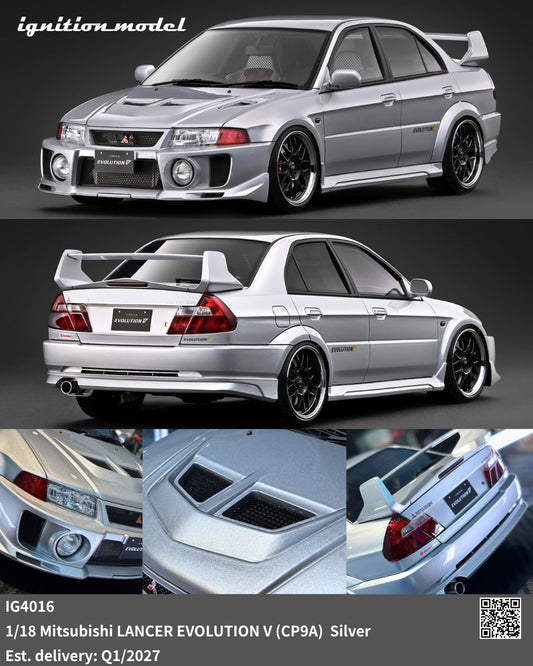(Preorder) Ignition Model 1:18 Mitsubishi LANCER EVOLUTION V (CP9A) Silver IG4016