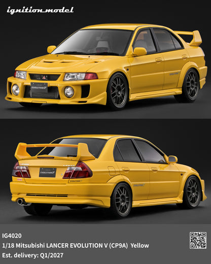 (Preorder) Ignition Model 1:18 Mitsubishi LANCER EVOLUTION V (CP9A) Yellow IG4020